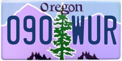 OR license plate 090WUR