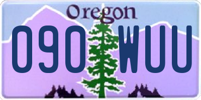 OR license plate 090WUU