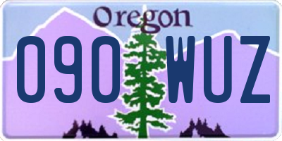 OR license plate 090WUZ