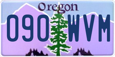 OR license plate 090WVM