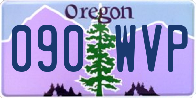 OR license plate 090WVP