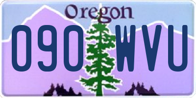 OR license plate 090WVU