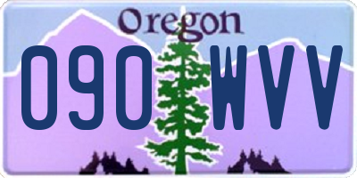 OR license plate 090WVV