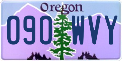 OR license plate 090WVY
