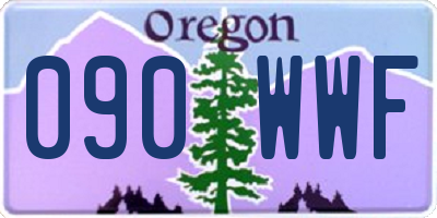 OR license plate 090WWF