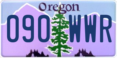 OR license plate 090WWR