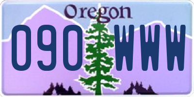 OR license plate 090WWW