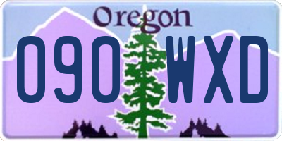 OR license plate 090WXD