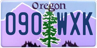 OR license plate 090WXK