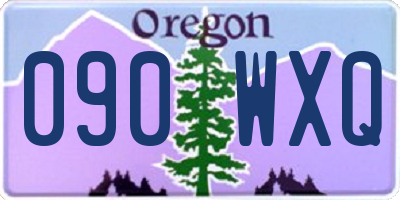 OR license plate 090WXQ