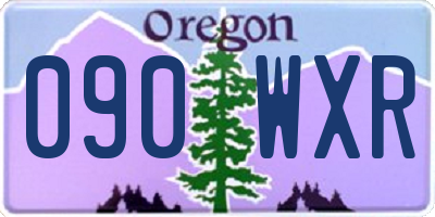 OR license plate 090WXR