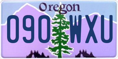 OR license plate 090WXU
