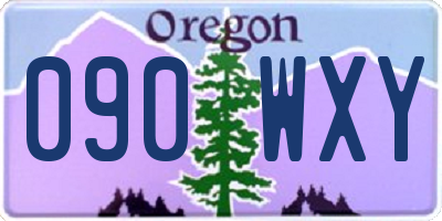 OR license plate 090WXY