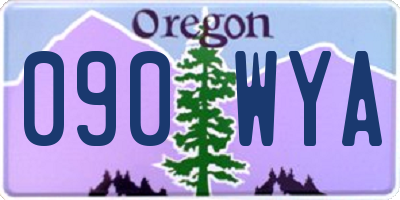 OR license plate 090WYA