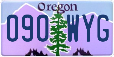 OR license plate 090WYG
