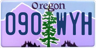 OR license plate 090WYH