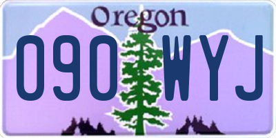 OR license plate 090WYJ