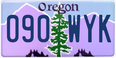 OR license plate 090WYK