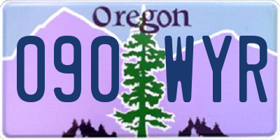 OR license plate 090WYR