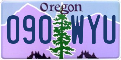OR license plate 090WYU
