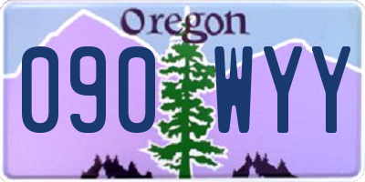 OR license plate 090WYY