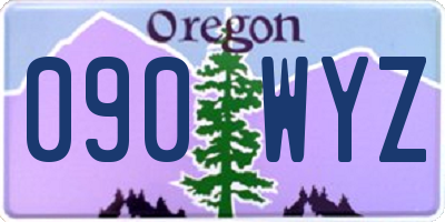 OR license plate 090WYZ