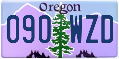 OR license plate 090WZD