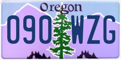 OR license plate 090WZG