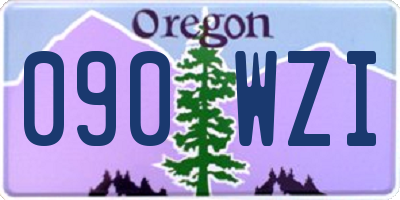 OR license plate 090WZI