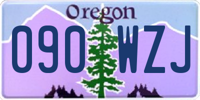 OR license plate 090WZJ