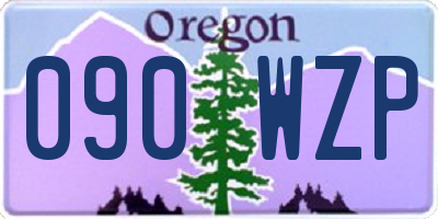 OR license plate 090WZP
