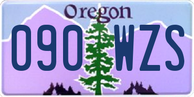 OR license plate 090WZS