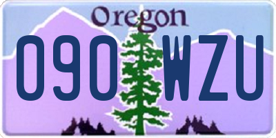 OR license plate 090WZU