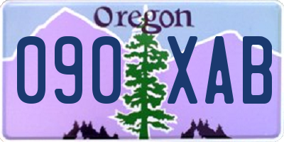 OR license plate 090XAB