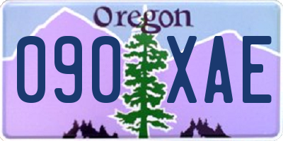 OR license plate 090XAE