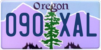 OR license plate 090XAL