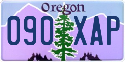 OR license plate 090XAP