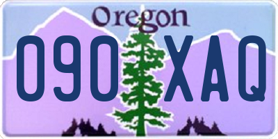 OR license plate 090XAQ