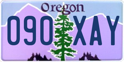 OR license plate 090XAY