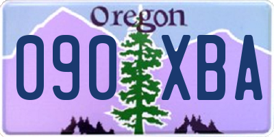 OR license plate 090XBA
