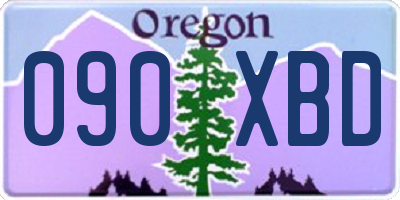 OR license plate 090XBD