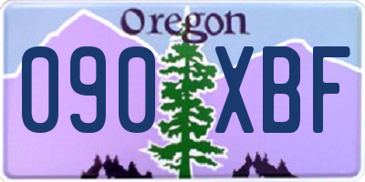 OR license plate 090XBF