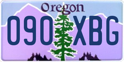 OR license plate 090XBG
