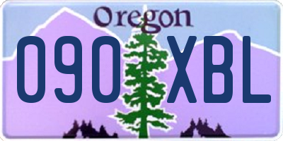OR license plate 090XBL