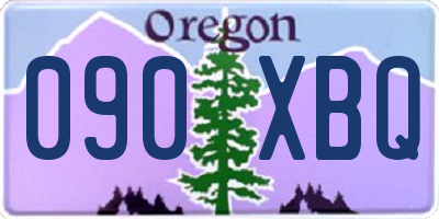 OR license plate 090XBQ