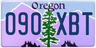 OR license plate 090XBT