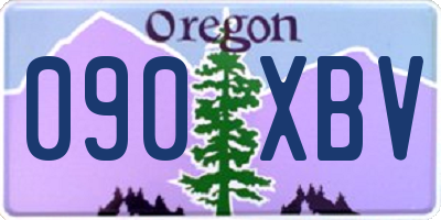 OR license plate 090XBV