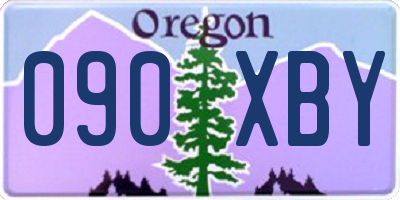OR license plate 090XBY