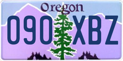 OR license plate 090XBZ