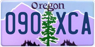 OR license plate 090XCA